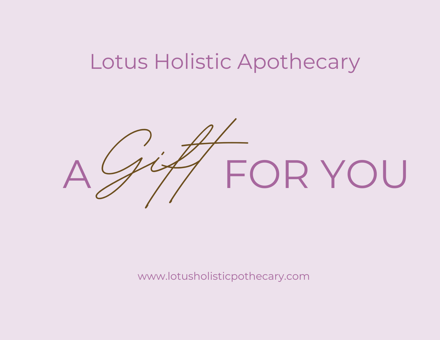 Lotus Holistic Apothecary Gift Card